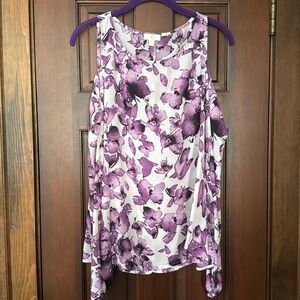 Charming Charlie Long Sleeve Cold Shoulder Top